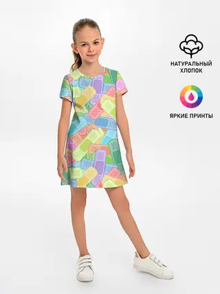 Детское платье / Цветные пластыри