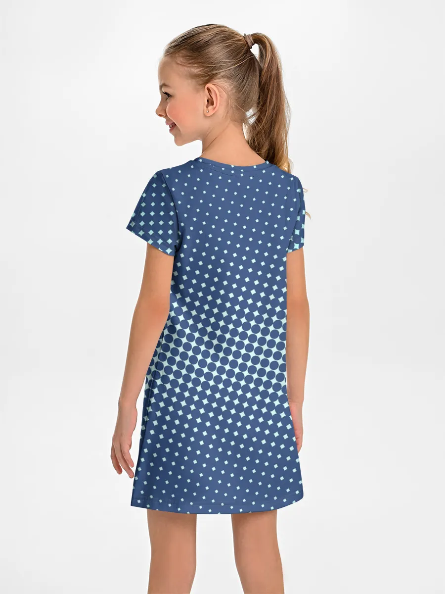 Детское платье / Хаотичный горошек