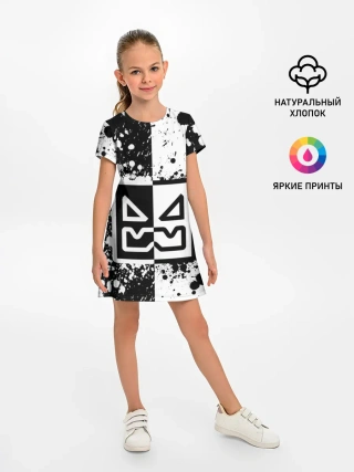 Детское платье / GEOMETRY DASH / ГЕОМЕТРИ ДАШ