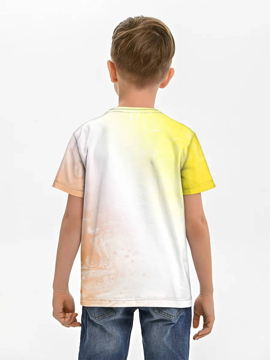 Детская базовая футболка / Поп Ит - Кружок - Разводы