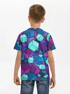 Детская базовая футболка / СИРЕНЕВЫЕ КУБЫ