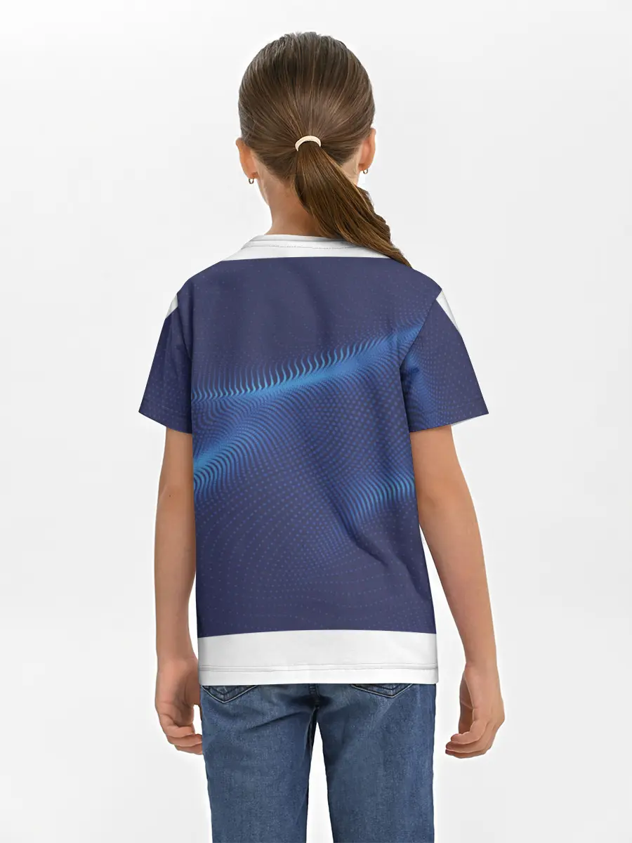 Детская базовая футболка / 3D волна