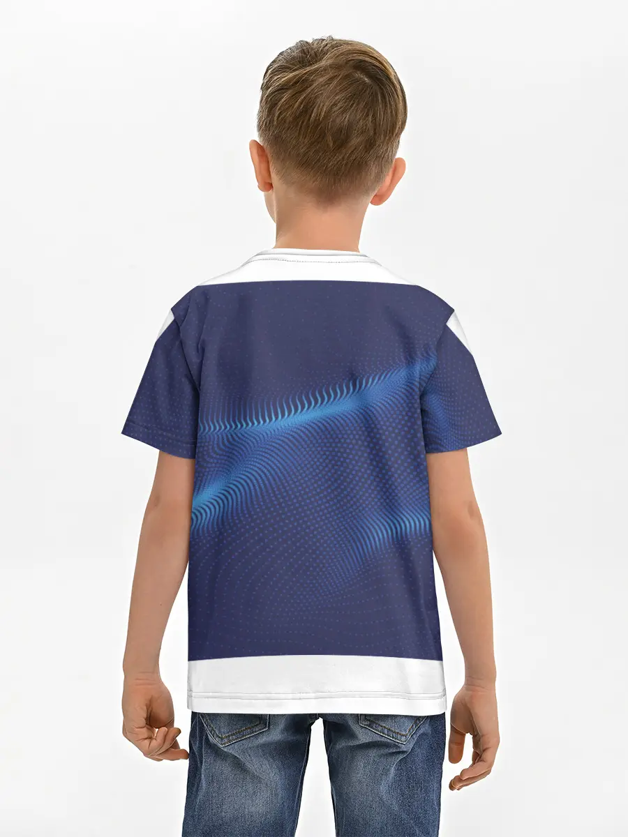 Детская базовая футболка / 3D волна