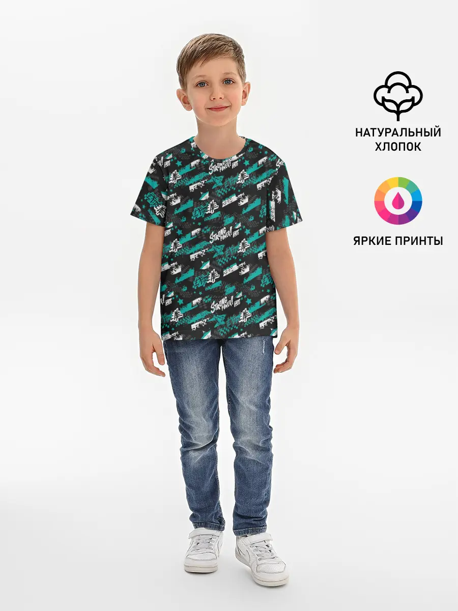 Детская базовая футболка / Strong Power