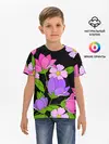 Детская базовая футболка / Ночные цветы