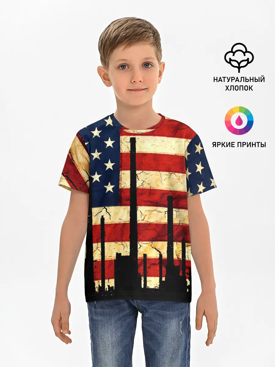 Детская базовая футболка / USA URBAN