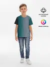 Детская базовая футболка / Carbon Blue
