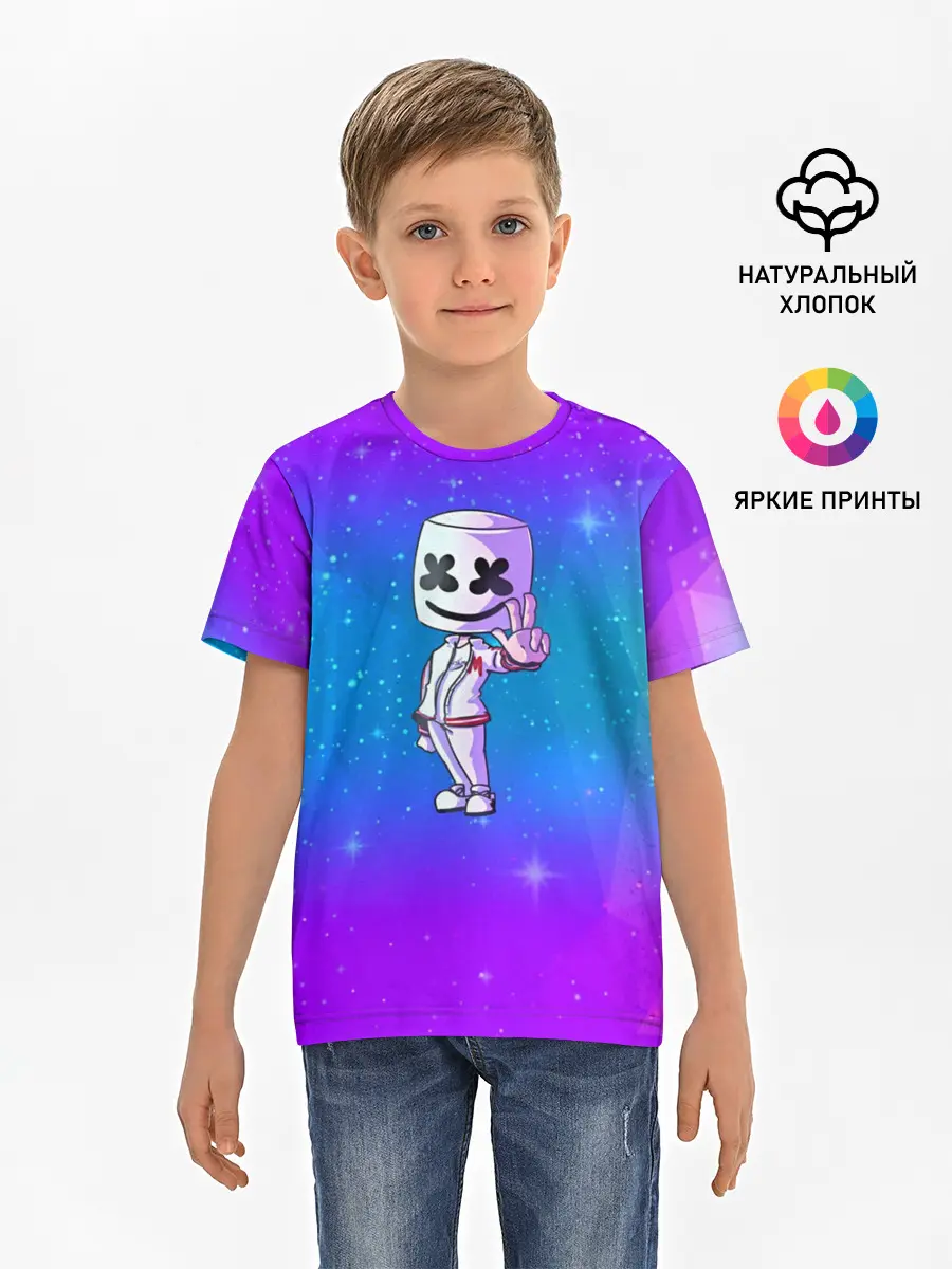 Детская базовая футболка / Marshmello
