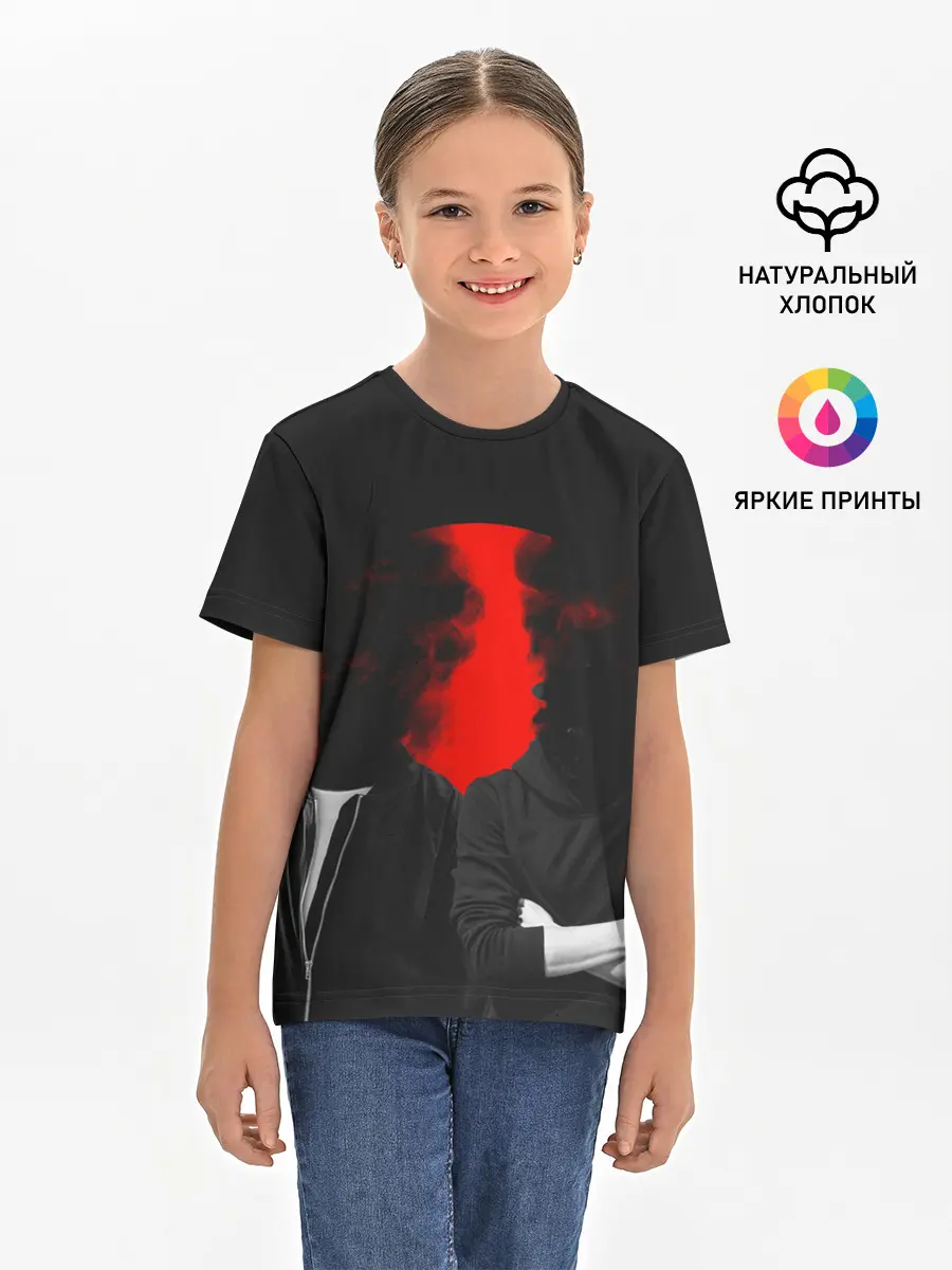 Детская базовая футболка / Дымится голова
