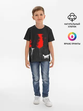 Детская базовая футболка / Дымится голова