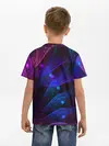 Детская базовая футболка / NEON FRACTAL