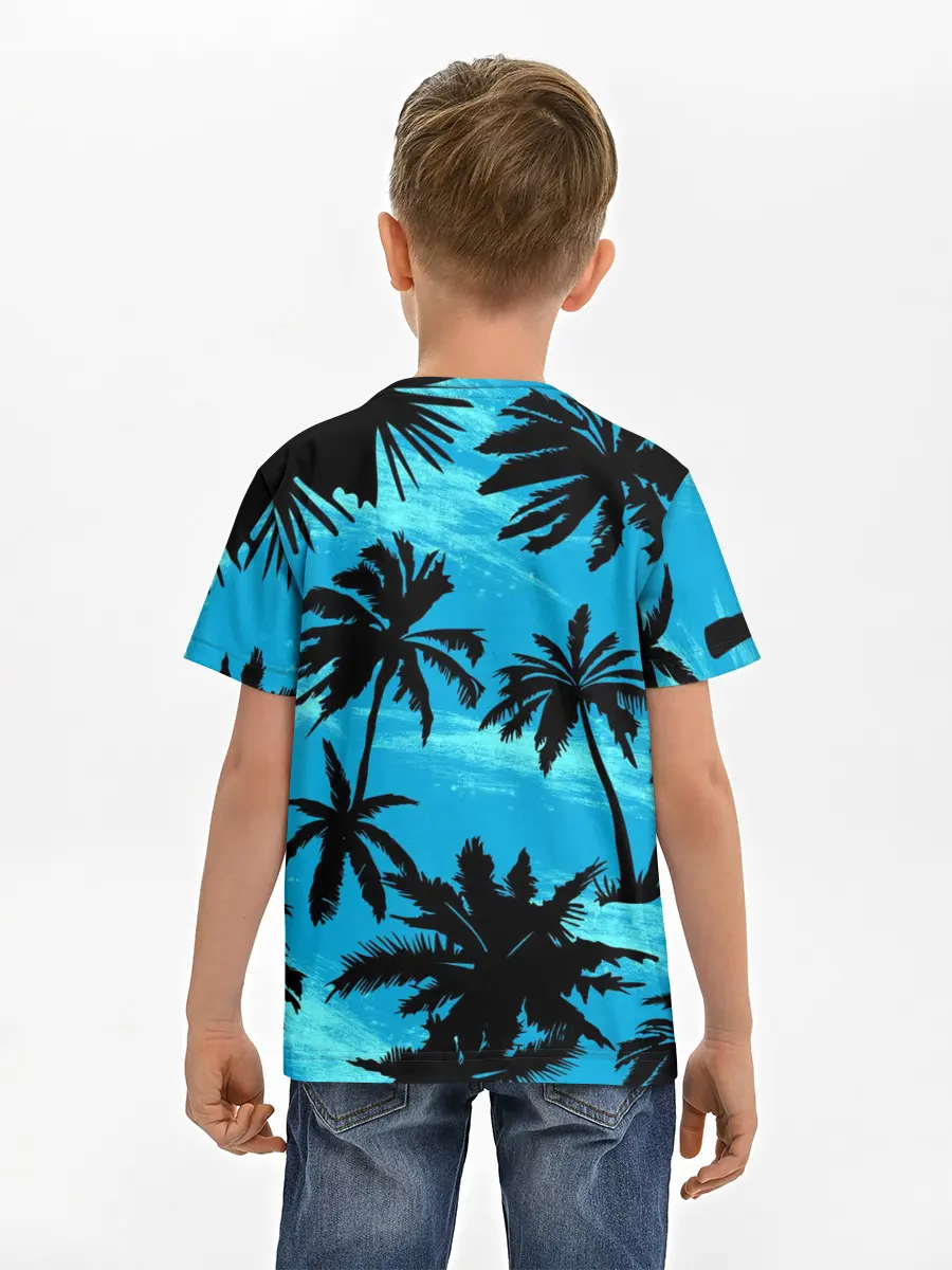 Детская базовая футболка / Пальмы в Горизонте