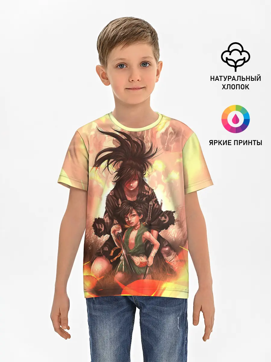 Детская базовая футболка / Хяккимару | Такебо | Дороро