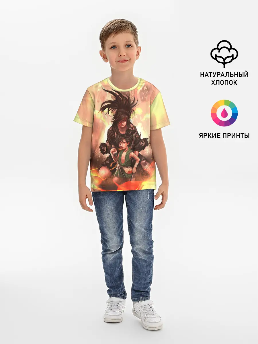 Детская базовая футболка / Хяккимару | Такебо | Дороро