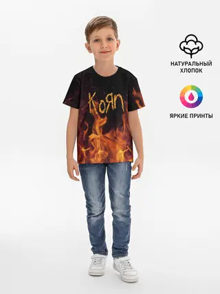 Детская базовая футболка / Korn