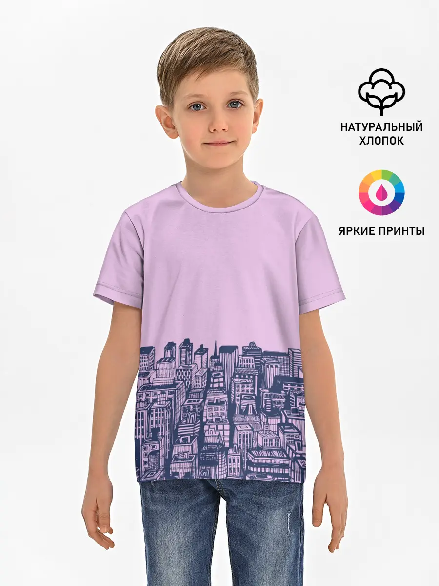 Детская базовая футболка / город