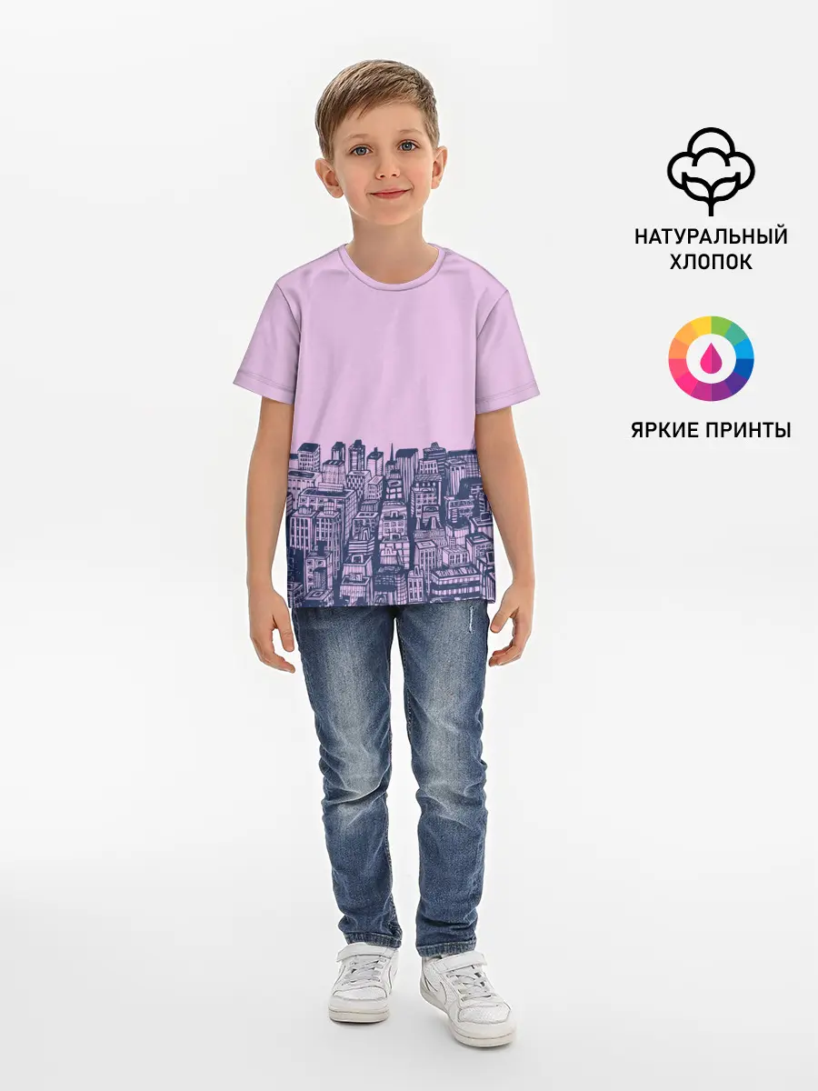 Детская базовая футболка / город