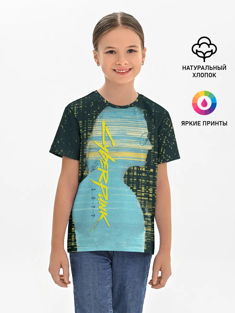 Детская базовая футболка / Cyberpunk 2077 | Джонни