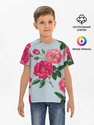 Детская базовая футболка / Чайная роза