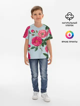 Детская базовая футболка / Чайная роза
