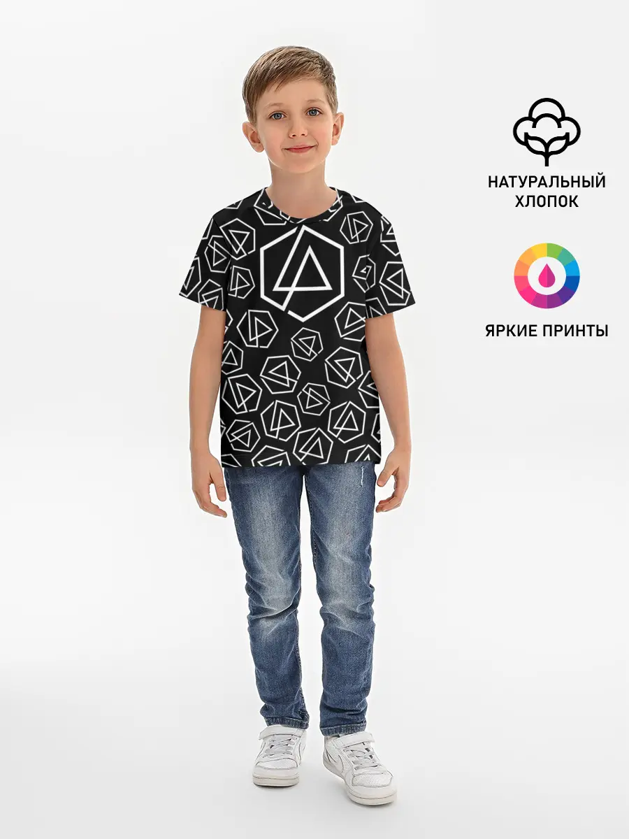 Детская базовая футболка / LINKIN PARK PATTERN