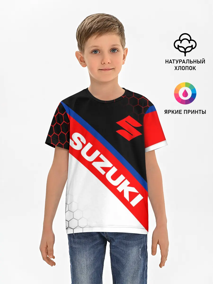 Детская базовая футболка / SUZUKI / СУЗУКИ / МОТОСПОРТ