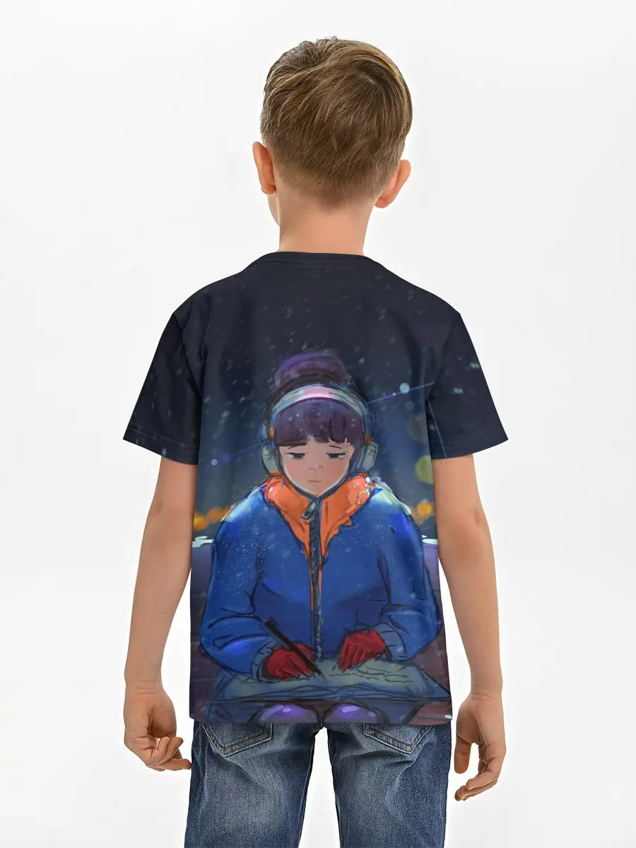 Детская базовая футболка / Зима