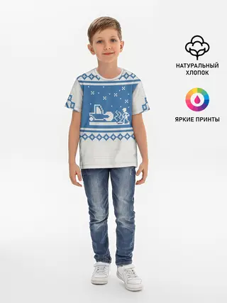 Детская базовая футболка / Свитер с Оленем