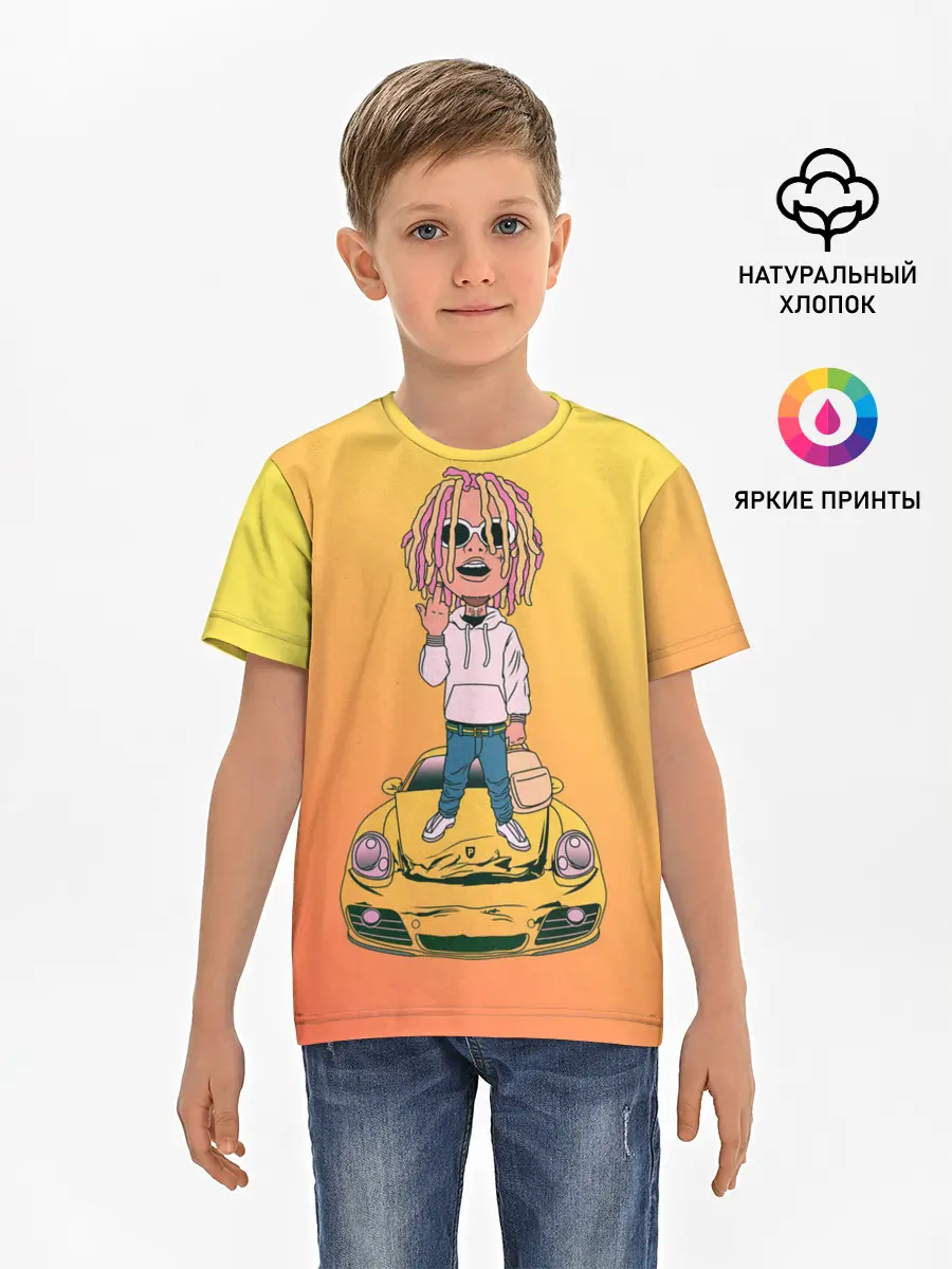 Детская базовая футболка / Lil Pump - Flex Like Ouu