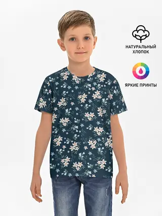 Детская базовая футболка / Цветочки