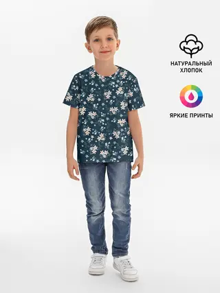 Детская базовая футболка / Цветочки