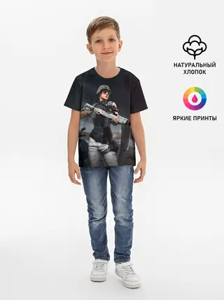 Детская базовая футболка / PUBG