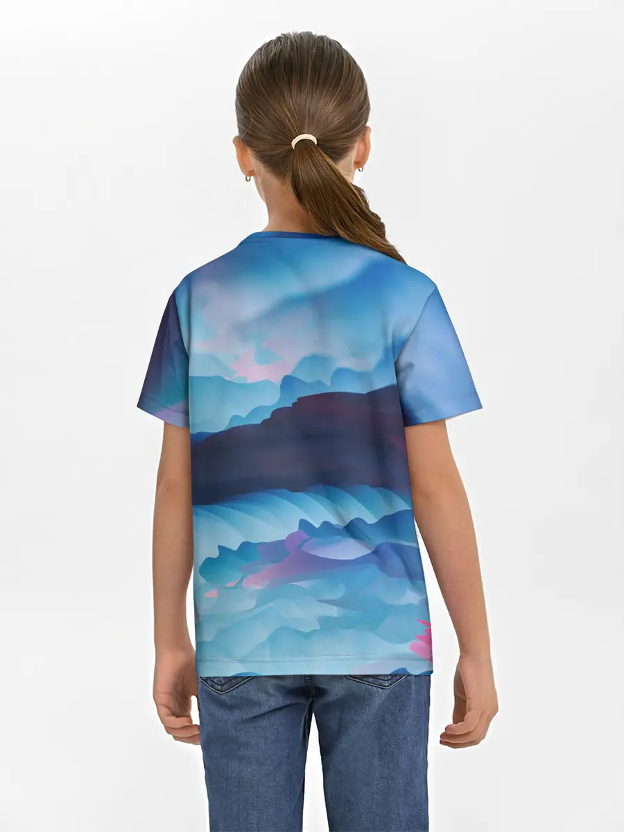 Детская базовая футболка / Грозовые мазки