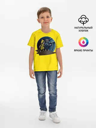 Детская базовая футболка / Little nightmares 2 | Yelow