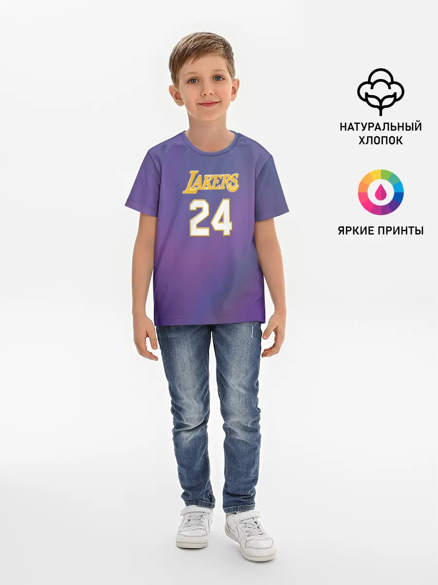 Детская базовая футболка / Los Angeles Lakers / Kobe Brya