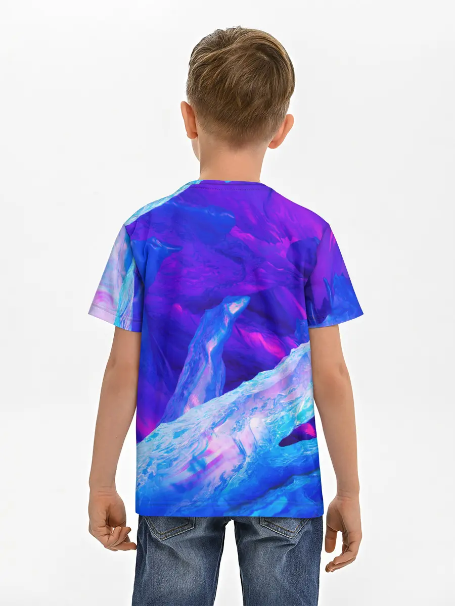 Детская базовая футболка / ЛЕДЯНОЙ НЕОН