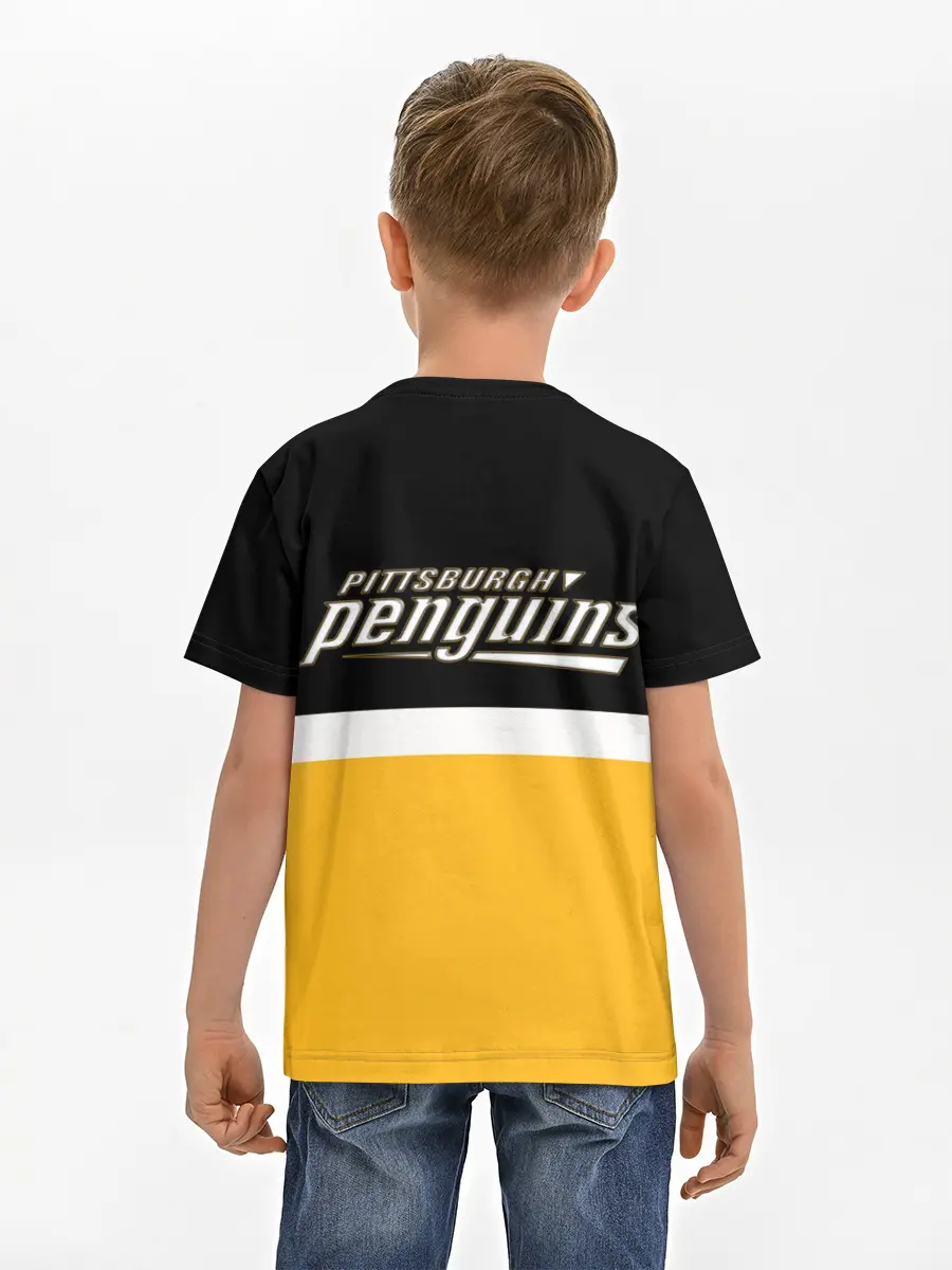Детская базовая футболка / Питтсбург Пингвинз НХЛ