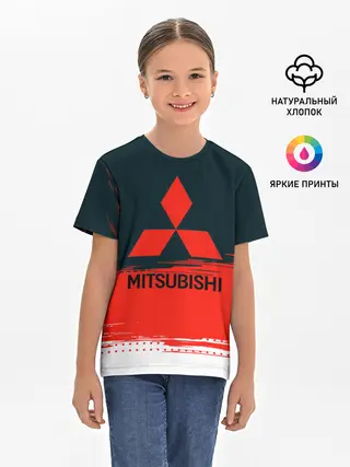 Детская базовая футболка / MITSUBISHI | МИТСУБИШИ