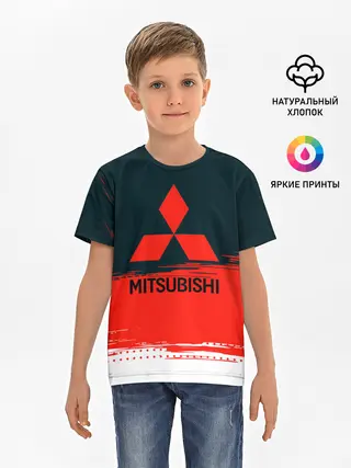 Детская базовая футболка / MITSUBISHI | МИТСУБИШИ