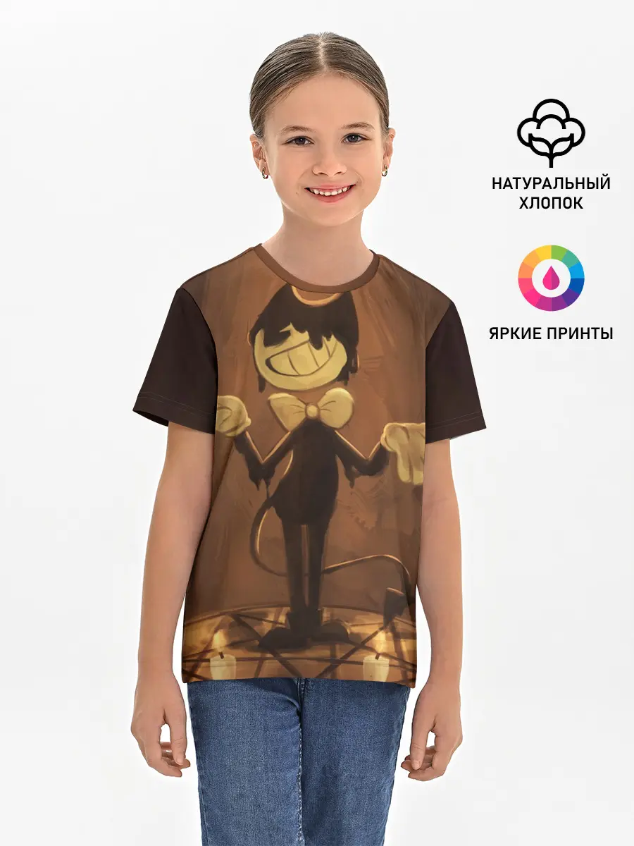 Детская базовая футболка / Bendy and the ink machine