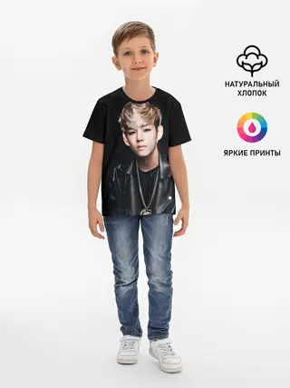 Детская базовая футболка / Вишня