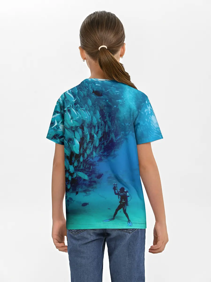 Детская базовая футболка / Фото дайвинг