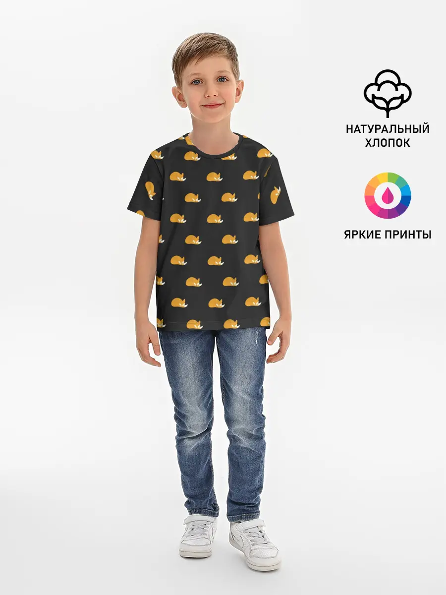 Детская базовая футболка / Лисы