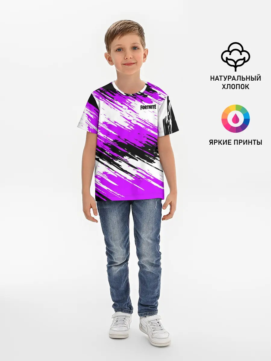 Детская базовая футболка / Fortnite