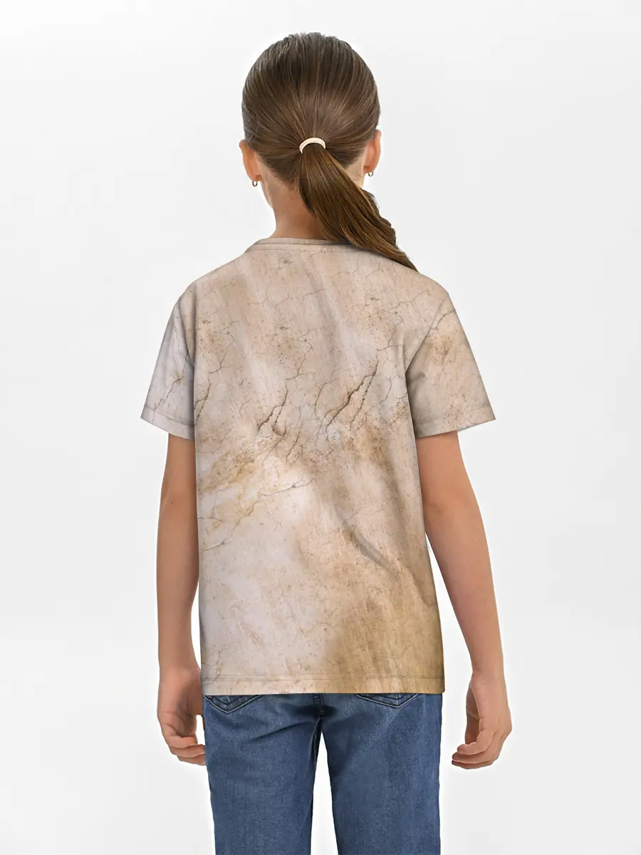 Детская базовая футболка / Микеланджело сотворение Адама