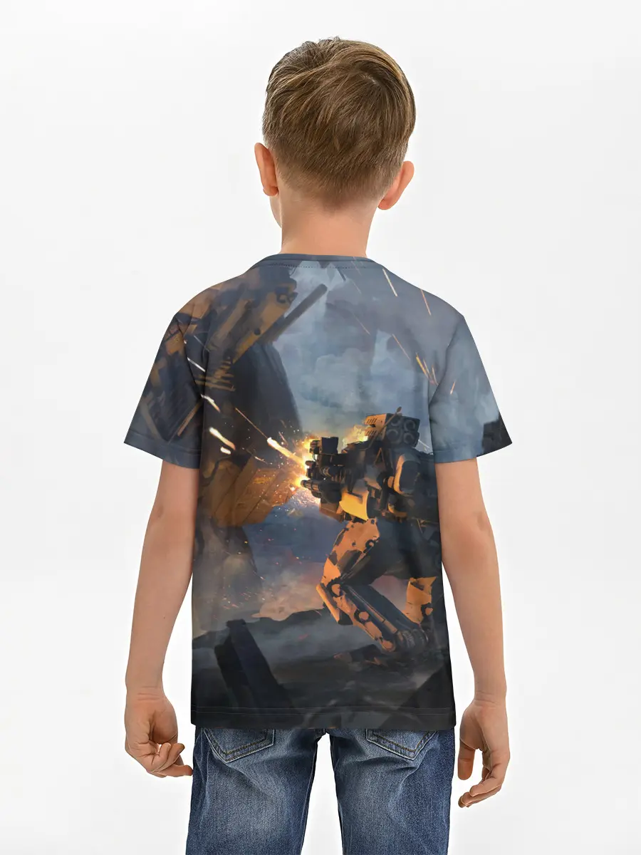 Детская базовая футболка / Battletech warrior
