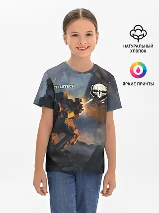 Детская базовая футболка / Battletech warrior