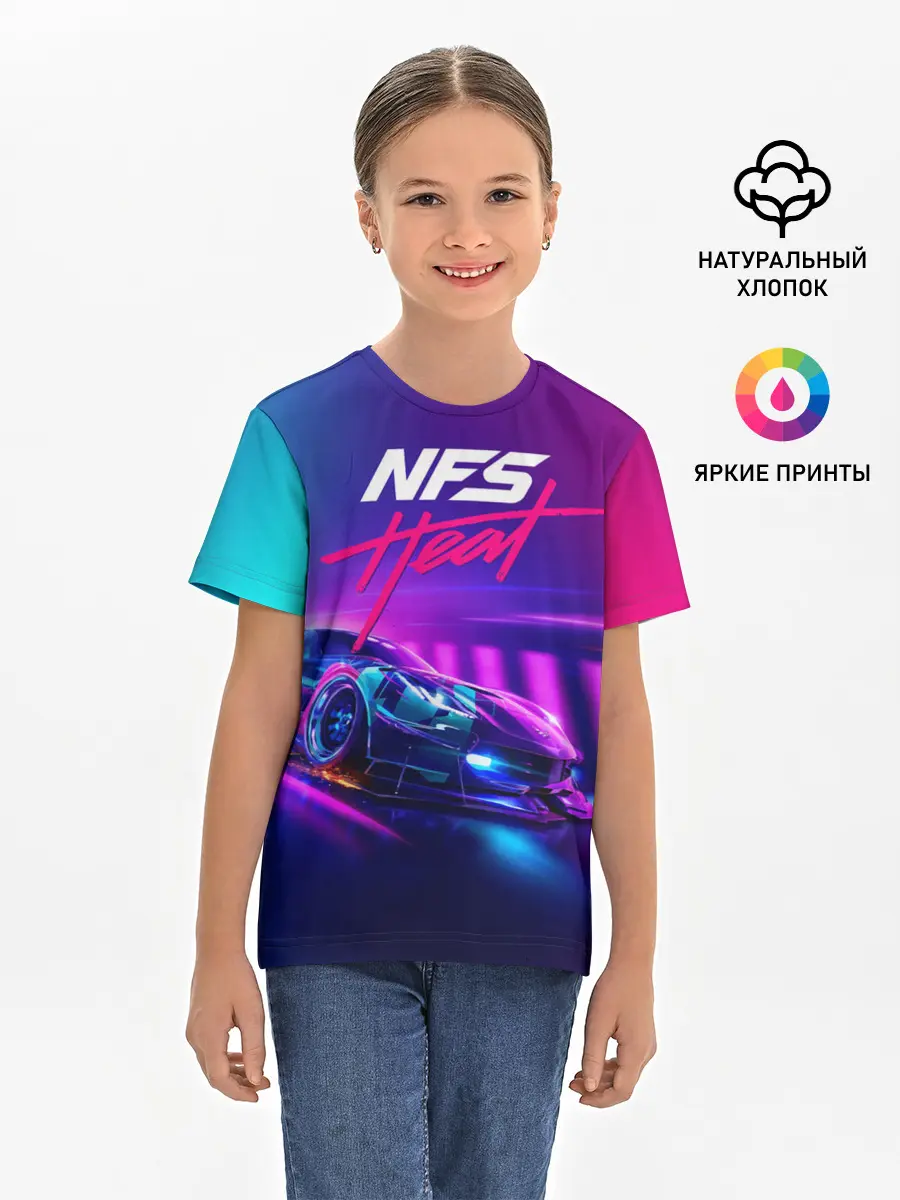 Детская базовая футболка / NEED FOR SPEED - HEAT
