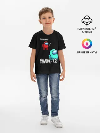 Детская базовая футболка / AMONG US