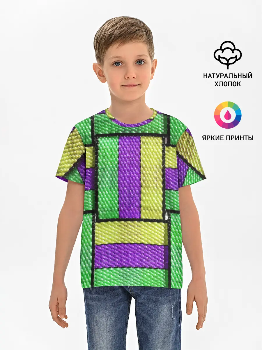 Детская базовая футболка / Цветные Ремешки